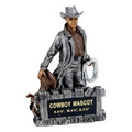 Cowboy School Mascot Sculpture w/Engraving Plate